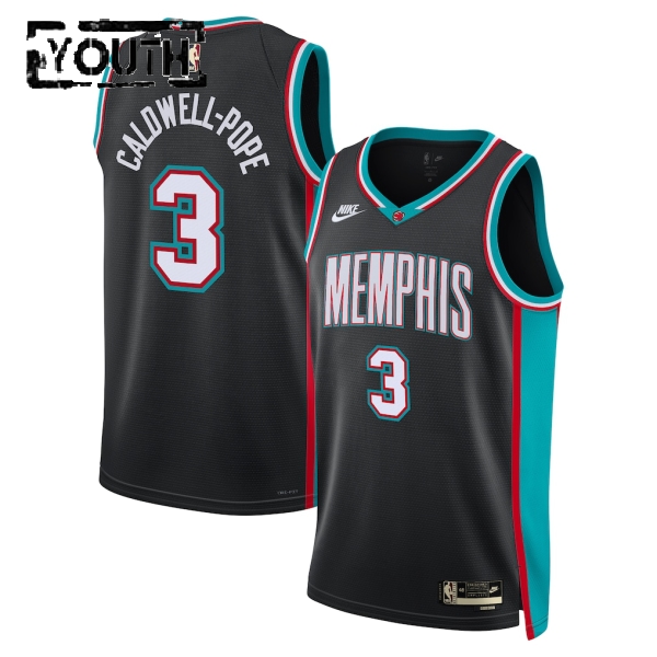 Memphis Grizzlies Trikot Kentavious Caldwell Pope Nike 2025-26 Classic Edition Schwarz Swingman - Kinder Memphis Grizzlies Trikot Kentavious Caldwell Pope Nike 2025-26 Classic Edition Schwarz Swingman - Kinder